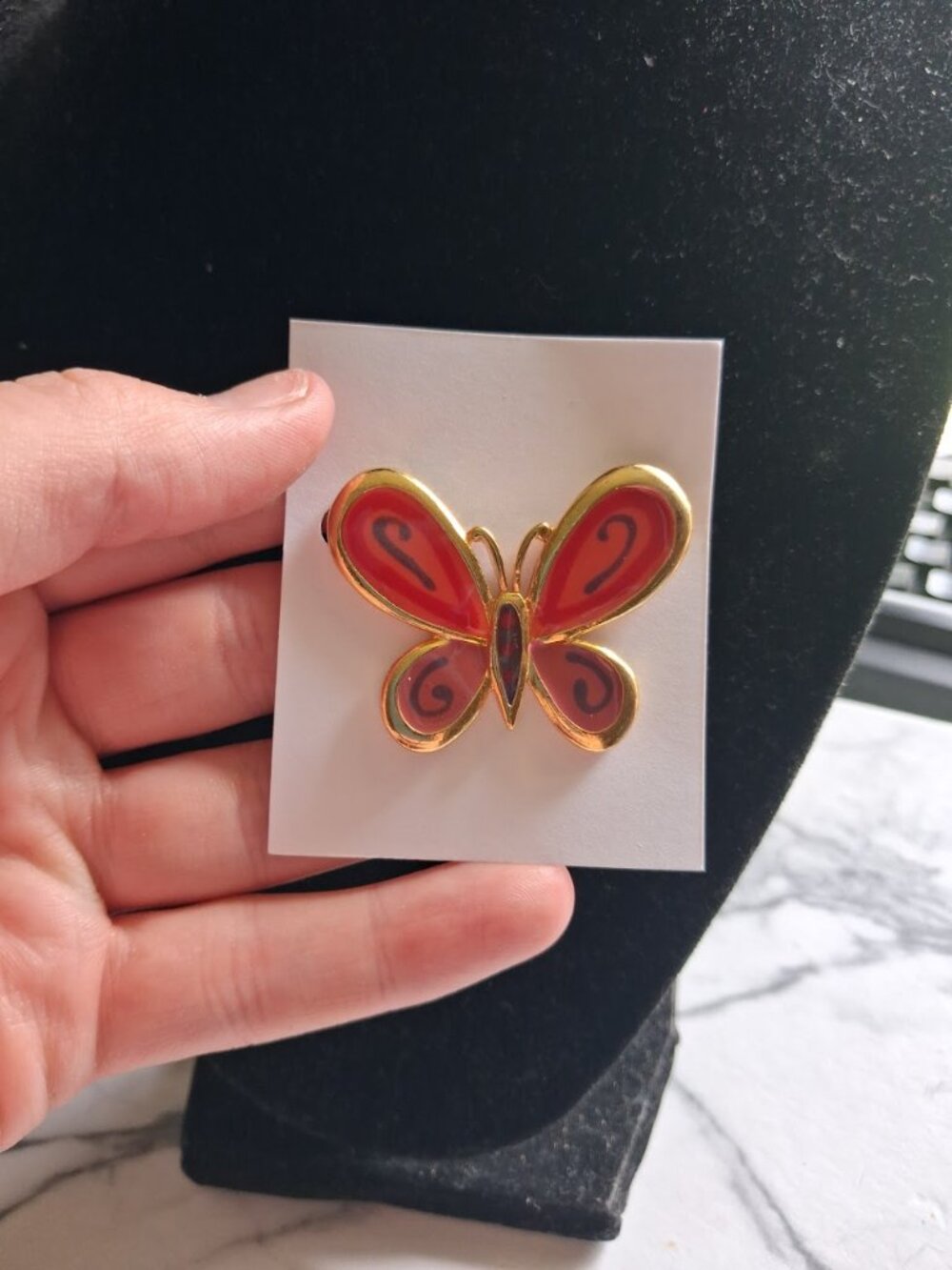 Colorful Butterfly brooch